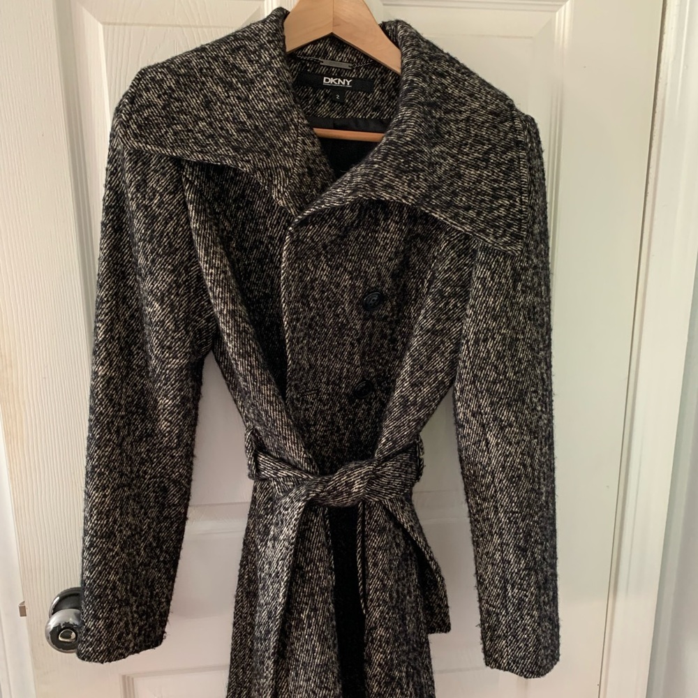 DKNY Wool Coat Like New!